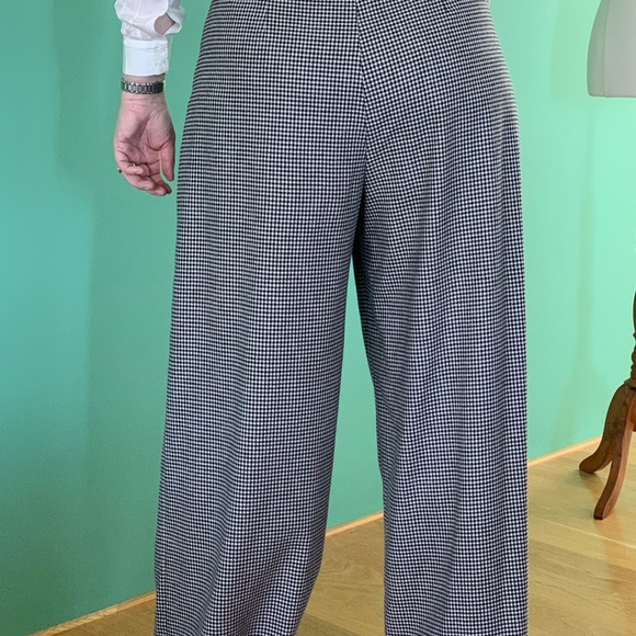 Veronica Maine black/white wide leg pants, size 14 - Picture 2 of 7